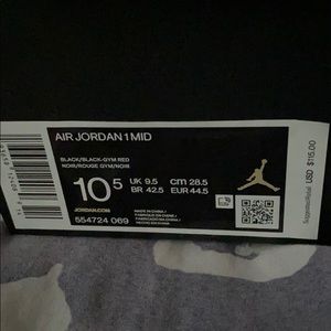 Air Jordan 1 mid gym red